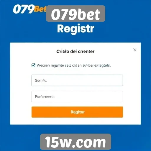 Registro e criação de conta no site 079bet